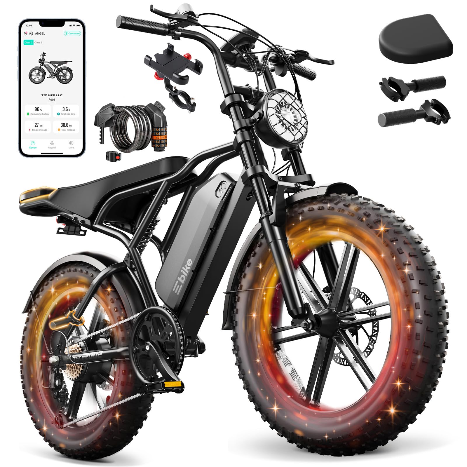 48V 1500W Rear Hub Motor With Battery - LIMITE Lithium Battery 48V 750W/1500W Rear